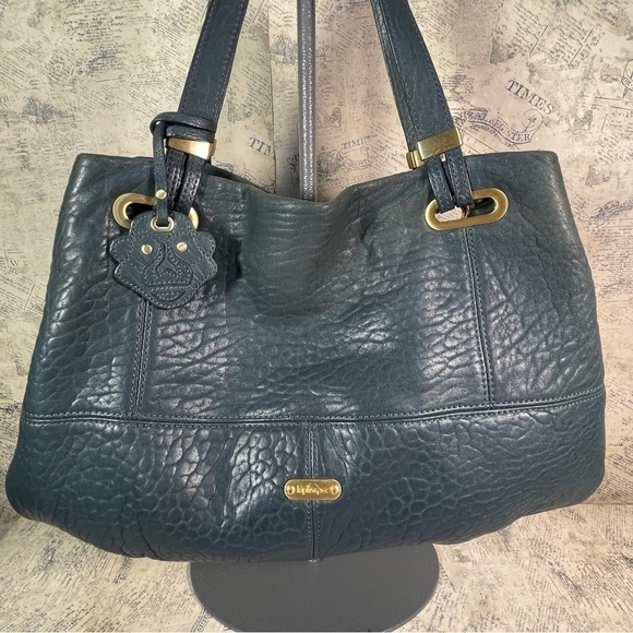 Kipling Jaelyn Large Green Leather Tote Bag - Picture 2 of 13